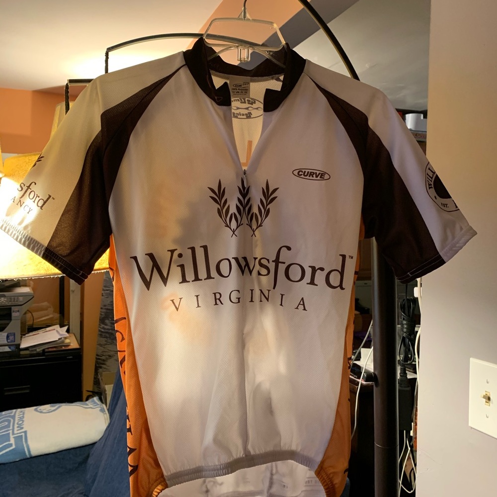 Cycling shirt with back pockets size M.